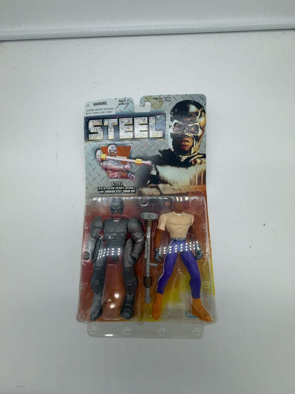 Vintage 1997 Kenner Steel Action Figure John Henry Irons